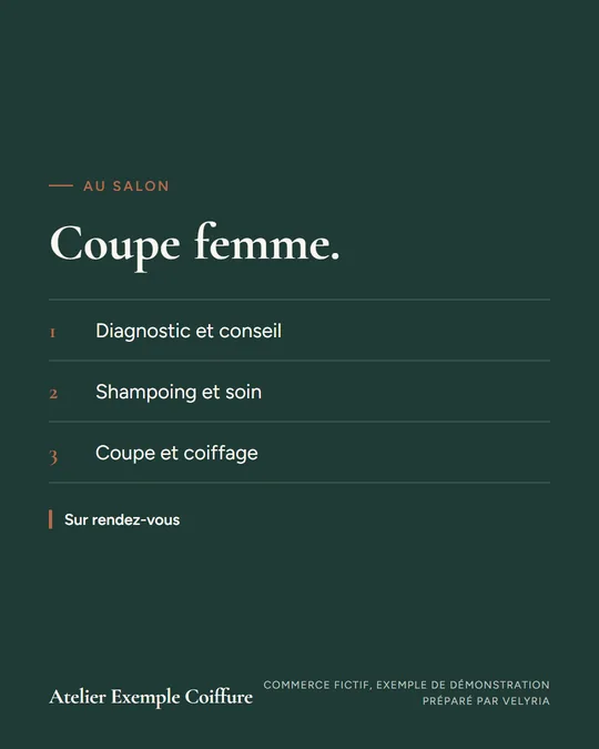 Coupe femme.