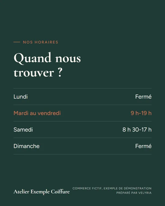 Quand nous trouver ?