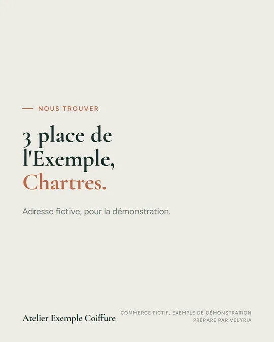 3 place de l'Exemple, Chartres.