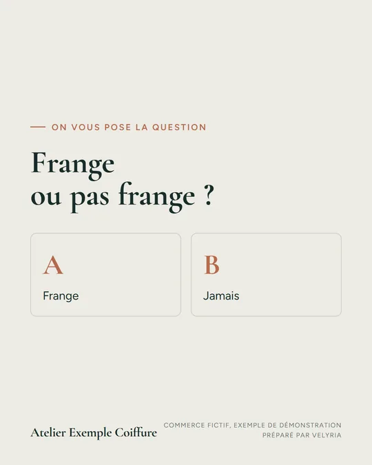 Frange ou pas frange ?
