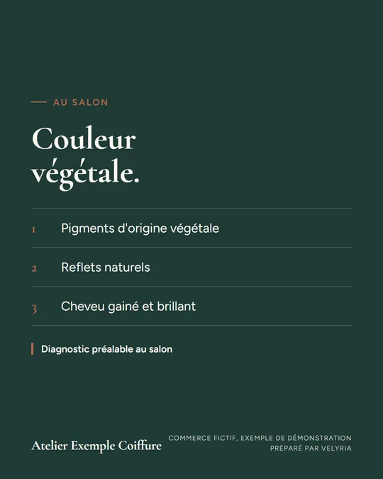 Couleur végétale.