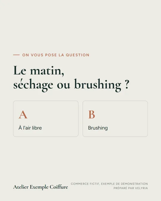 Le matin, séchage ou brushing ?
