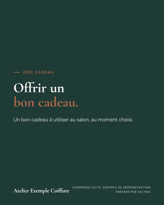 Offrir un bon cadeau.
