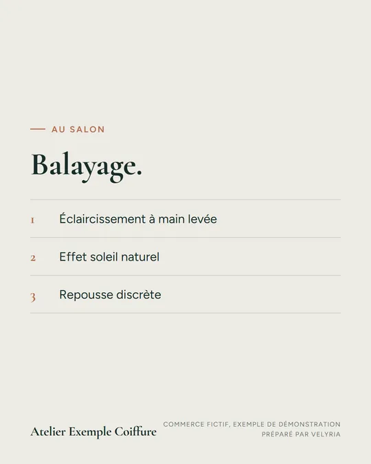 Balayage.