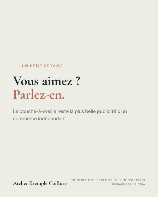 Vous aimez ? Parlez-en.
