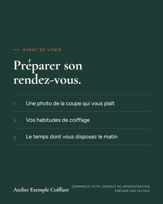 Préparer son rendez-vous.