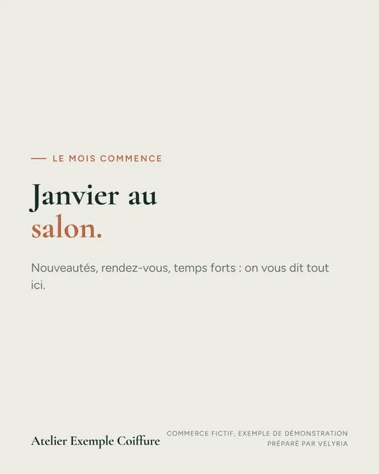 Janvier au salon.