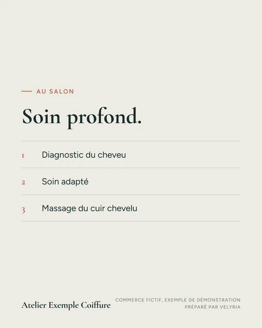 Soin profond.