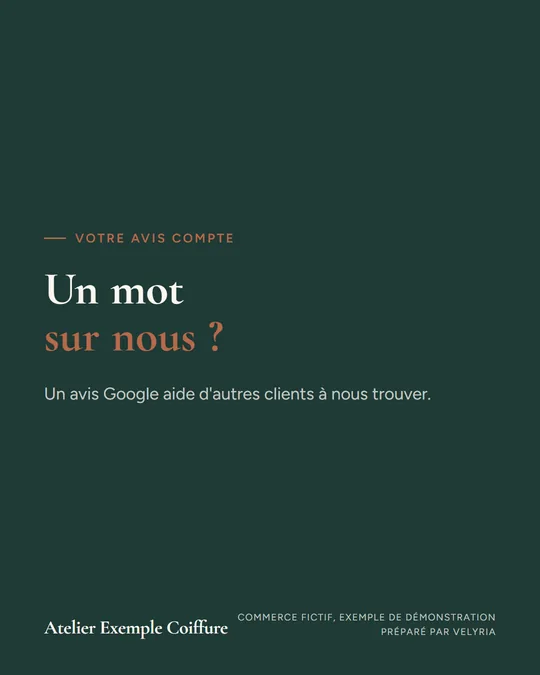 Un mot sur nous ?