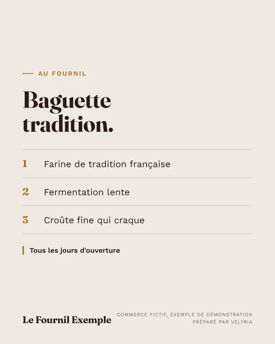 Baguette tradition.