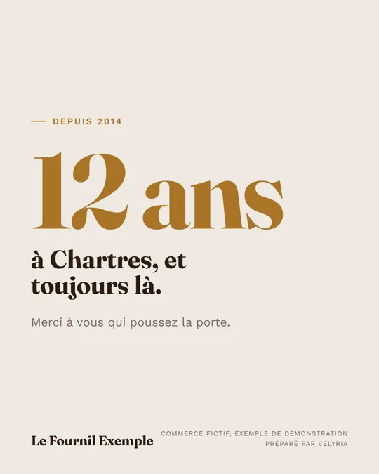 à Chartres, et toujours là.
