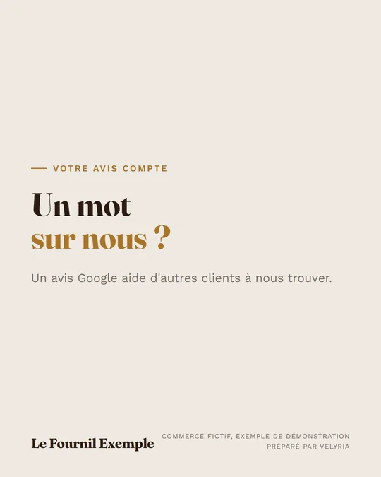 Un mot sur nous ?