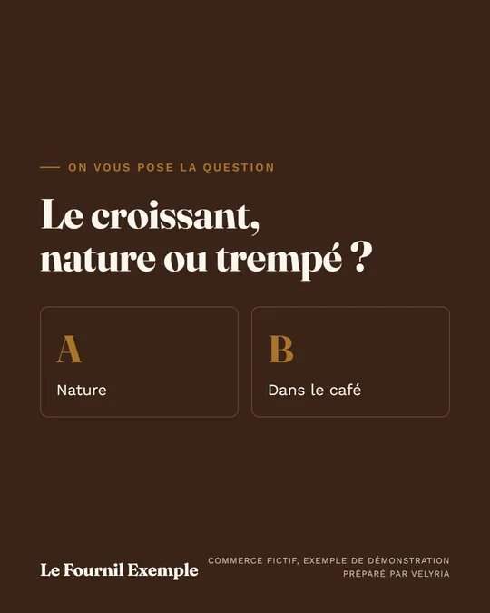 Le croissant, nature ou trempé ?