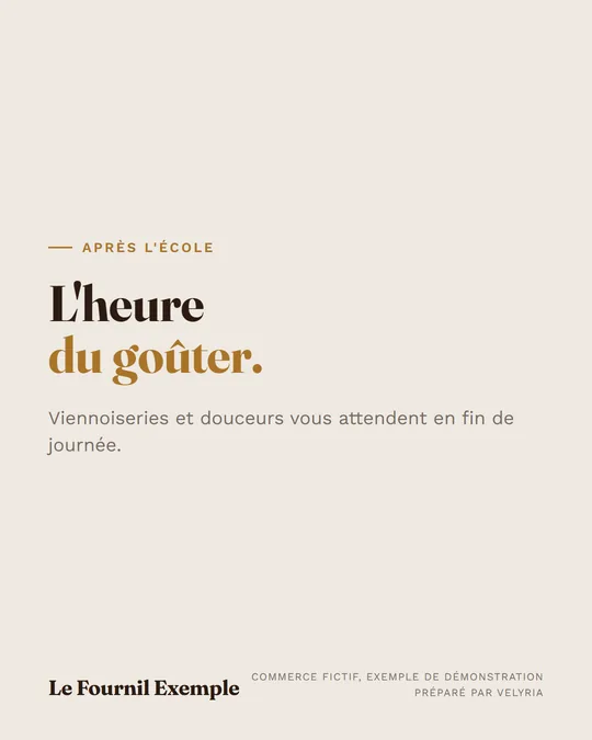 L'heure du goûter.