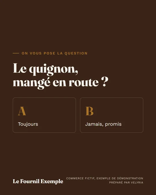 Le quignon, mangé en route ?